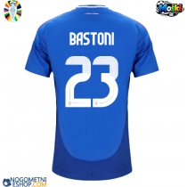 Moški Nogometni dresi Italija Alessandro Bastoni #23 Domači EP 2024 Kratek Rokav